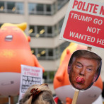 Protestas y arrestos en la visita de Trump a Londres