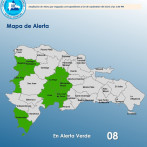 Se mantienen 8 provincias en alerta verde
