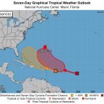 Aguaceros de moderados a fuertes para este lunes; vigilan onda tropical con potencial de ciclón