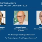 Nobel de Química es para tres científicos por el desarrollo de estructuras metal-orgánicas