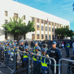Decenas de policías en los alrededores de la Fiscalía por anuncio de concentración por caso Senasa