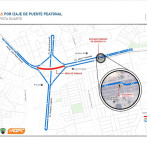 Obras Públicas cerrará este sábado carriles del kilómetro 9 por izaje de puente peatonal