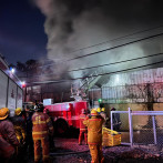 Se registra incendio en ferreteria San Miguel en la avenida Independencia