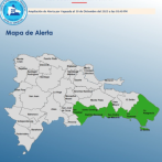 Seis provincias bajo alerta verde debido a incidencia de sistema frontal