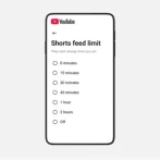 YouTube incorpora un temporizador para limitar el tiempo que los adolescentes pasan viendo los shorts