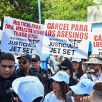 Movimiento Justicia en el Jet Set marcha hacia el Palacio Nacional