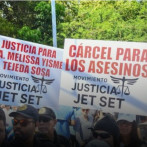 Movimiento Justicia en el Jet Set marcha hacia el Palacio Nacional