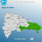 Frente frío y vaguada provocan aguaceros; Gran Santo Domingo y otras seis provincias en alerta verde