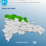 Colocan seis provincias en alerta verde por efectos de vaguada