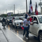 Marchan bajo la lluvia en Santiago en defensa de la Cordillera Septentrional