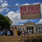 Protestas en la Universidad de La Habana debido a los apagones