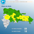 COE reduce a 26 las provincias bajo alerta; el Gran Santo Domingo está en verde