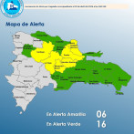 Así está el mapa con las alertas incrementadas por el COE por intensas lluvias
