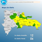 COE coloca a 12 provincias en alerta amarilla y 6 en alerta verde
