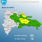 Tres provincias se mantienen en alerta amarilla y 14 en verde por incidencia de vaguada
