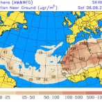 Viernes con mucho calor, polvo del Sahara y lluvia en algunas provincias