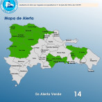 COE aumenta a 14 las comunidades en alerta verde