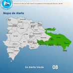 El Gran Santo Domingo y seis provincias en alerta verde por onda tropical