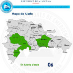 Gran Santo Domingo y otras cuatro provincias en alerta verde por incidencias de vaguada