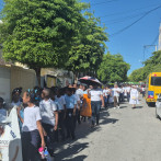 Escuelas salesianas de Barahona marchan por la paz en medio de preocupación por violencia
