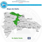 La Vega, Puerto Plata y Espaillat en alerta verde por posibles aguaceros y tronadas
