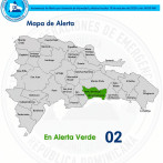 Emiten alerta verde para el Gran Santo Domingo por aumento de lluvias este sábado