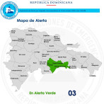 Vaguada mantendrá aguaceros en el Gran Santo Domingo; suben las provincias en alerta verde