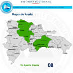 COE amplía alerta verde a siete provincias y el Distrito Nacional por lluvias