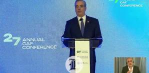 Presidente Abinader en conferencia anual de la CAF