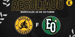 Resumen Águilas Cibaeñas vs Estrellas Orientales 30 de Octubre del 2024