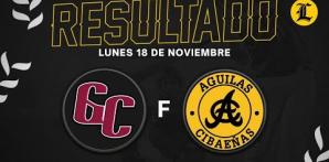 Resumen Gigantes del Cibao vs Águilas Cibaeñas 18 de Noviembre del 2024