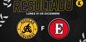 Resumen Leones del Escogido vs Águilas Cibaeñas - 01 de Diciembre del 2024