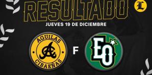 Resumen Águilas Cibaeñas vs Estrellas Orientales 19 de Diciembre del 2024