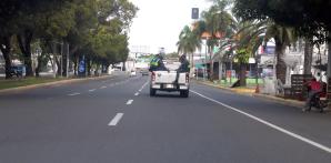 Calles de Gran Santo Domingo lucen desoladas en el día de Navidad