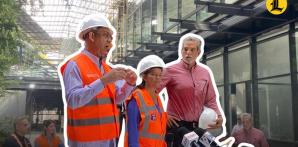 Deligne Ascención supervisa construcción del nuevo Palacio de Justicia