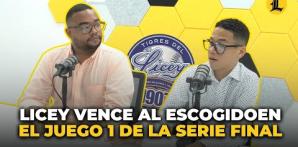 Licey vence al Escogido en kilométrico Juego 1 de la Serie Final