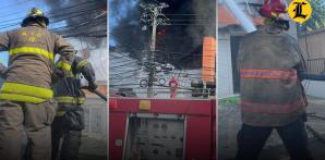 Fuego consume almacén de Prodacom en Santiago