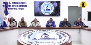 COE: se esperan lluvias significativas hoy y mañana