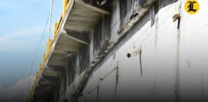 Condiciones debajo de las instalaciones del puente Juan Pablo Duarte