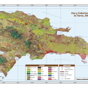 Mapa del uso y cobertura de la tierra en República Dominicana para el año 2003.