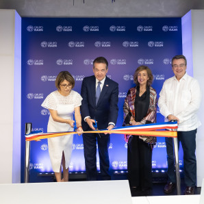 Karina Castellanos, Víctor Bisonó, Pilar Serret y Emilio García Perulles.