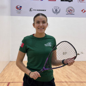 Andrea Pérez Picón, representante de México en el mundial juvenil de racquetbol.