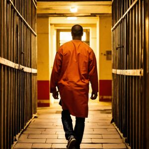 Esta imagen fue creada con Inteligencia Artificial para ilustrar a una persona dentro de la cárcel.