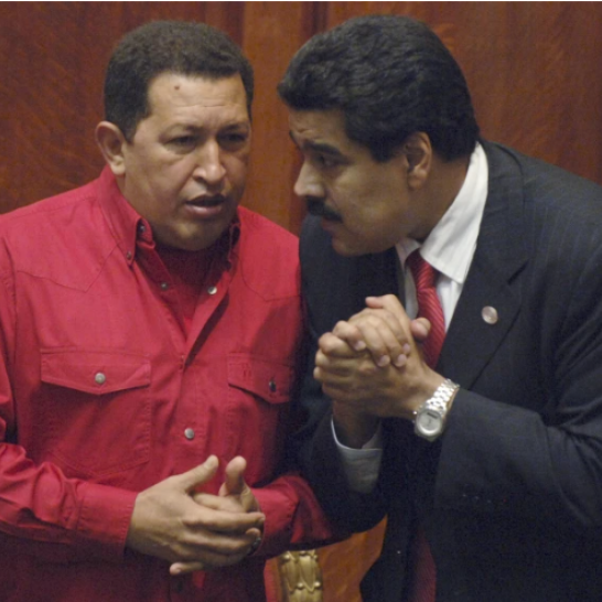 Chávez y Maduro