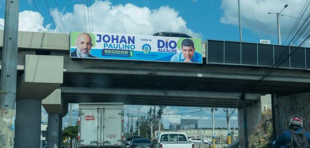 Propaganda política en Santo Domingo Este