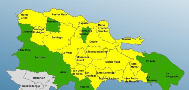 Unas 28 provincias bajo alerta meteorológica debido a una vaguada