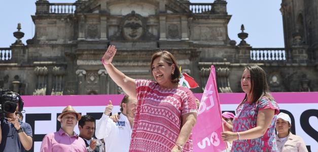 La candidata presidencial mexicana Xóchitl Gálvez