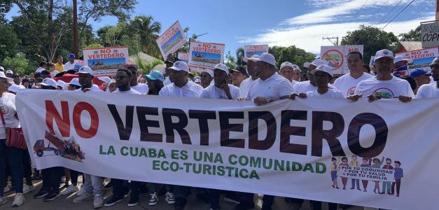 El relleno sanitario se construiría en la calle principal de El Aguacate.