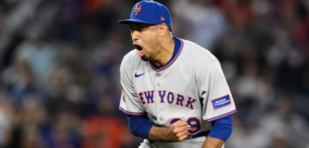 Edwin Díaz, de los Mets, al final de un juego contra los Nacionales, el 26 de abril de 2025, en Washington.