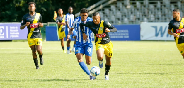 Acción durante el partido.
